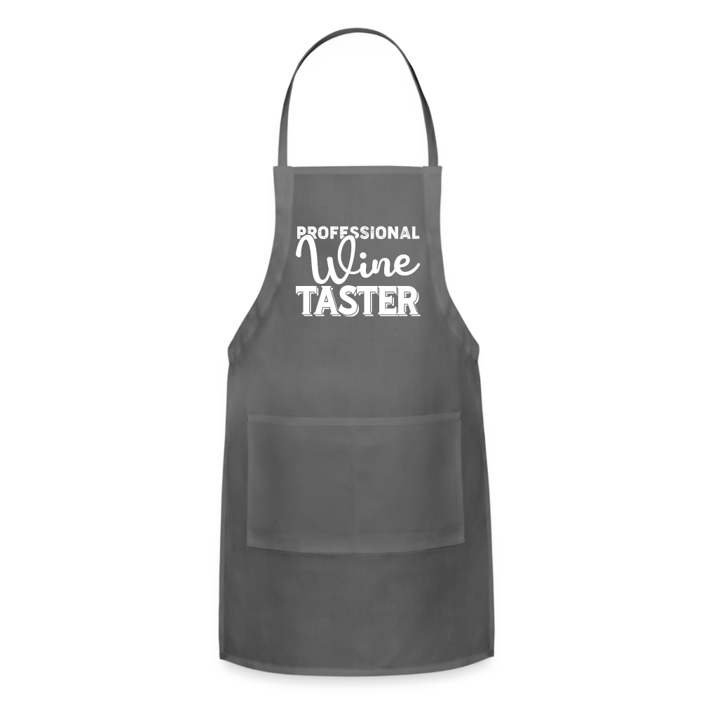 Professional Wine Taster Adjustable Apron - charcoal