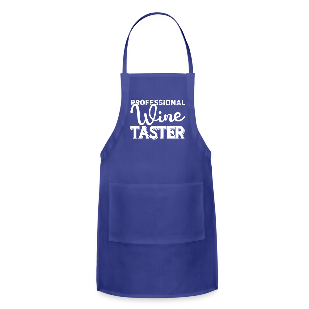 Professional Wine Taster Adjustable Apron - royal blue