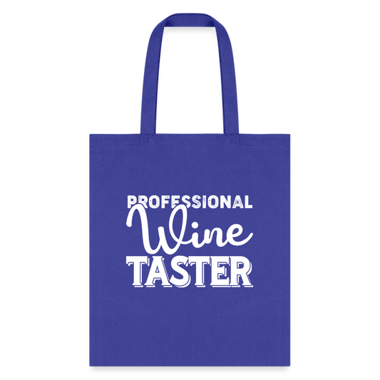 Professional Wine Taster Tote Bag - royal blue