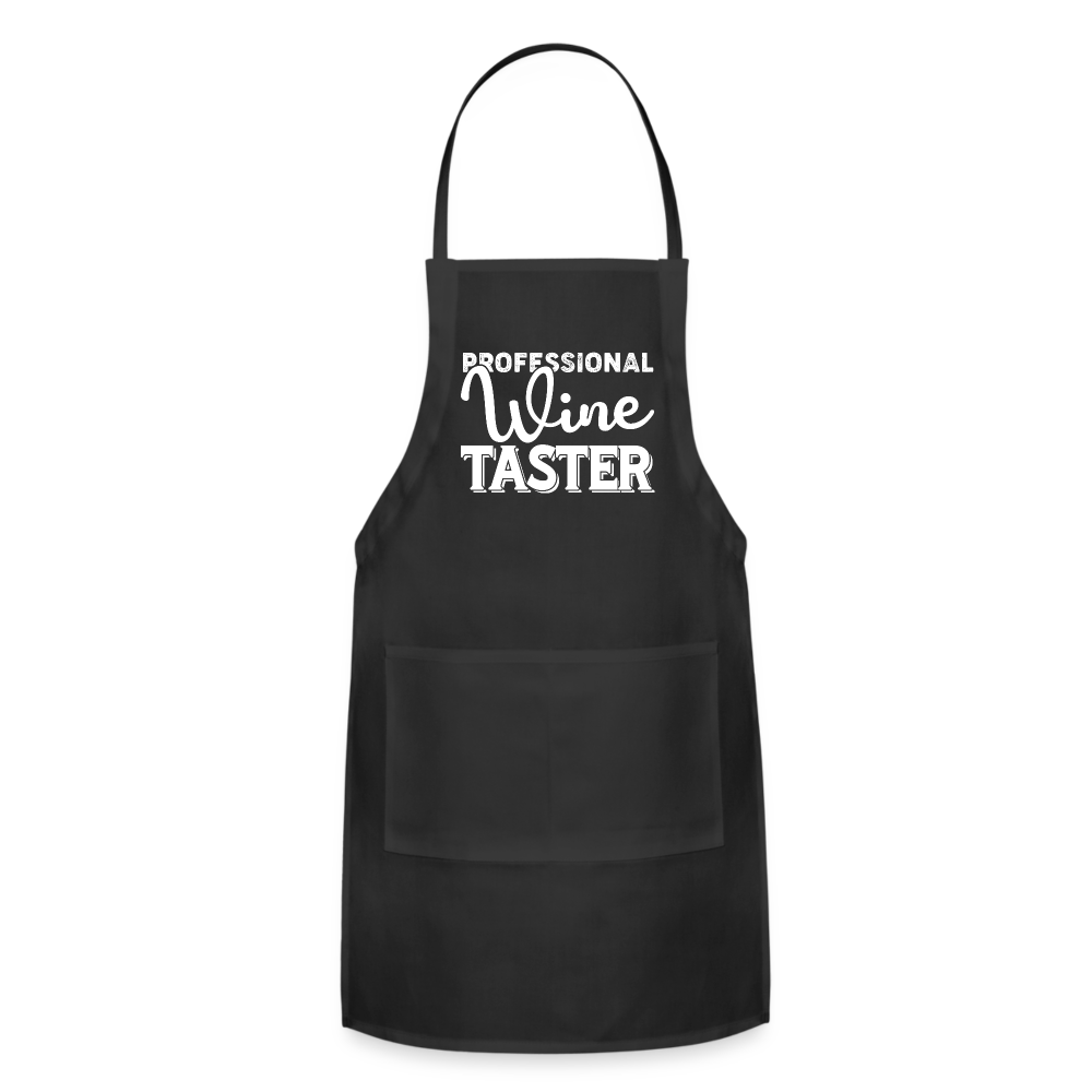 Professional Wine Taster Adjustable Apron - black