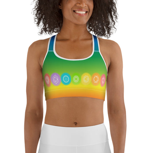 Rainbow Chakra Sports bra