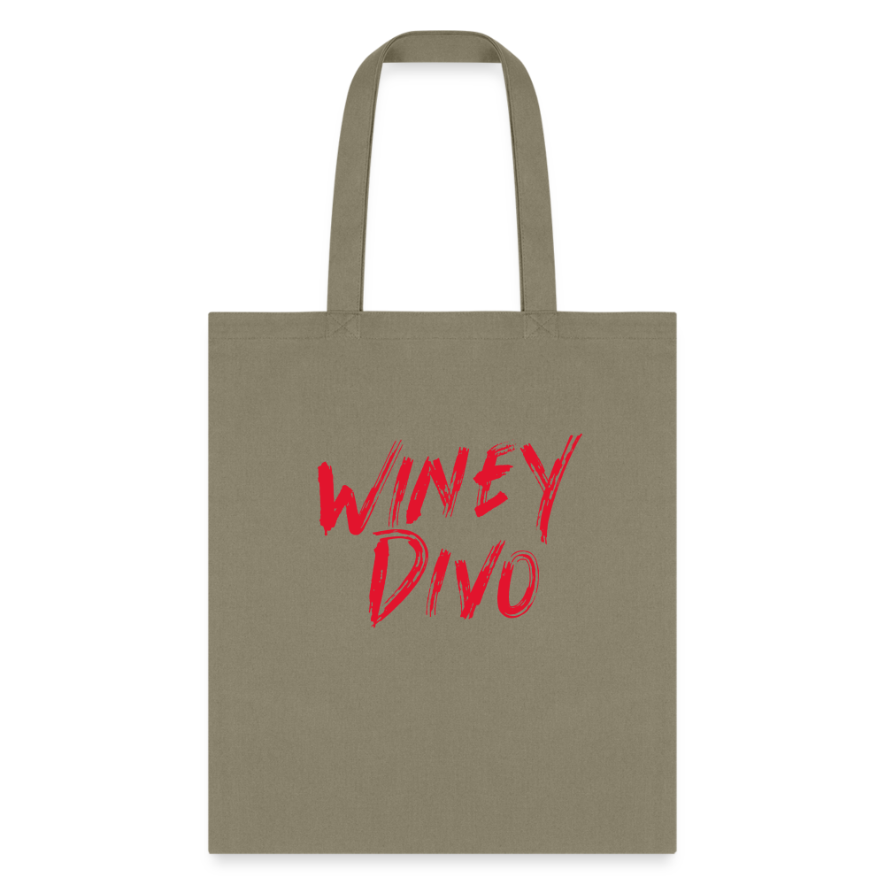 Winey Divo Tote Bag - khaki