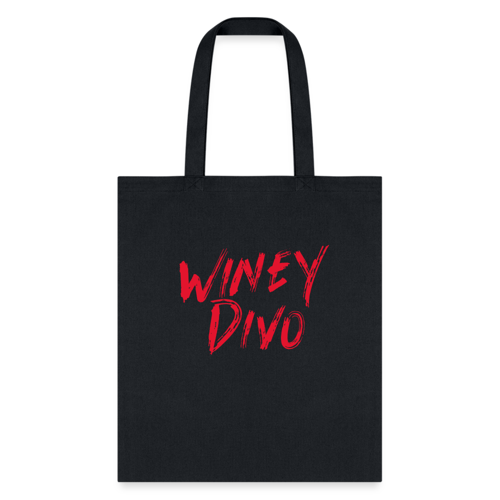 Winey Divo Tote Bag - black