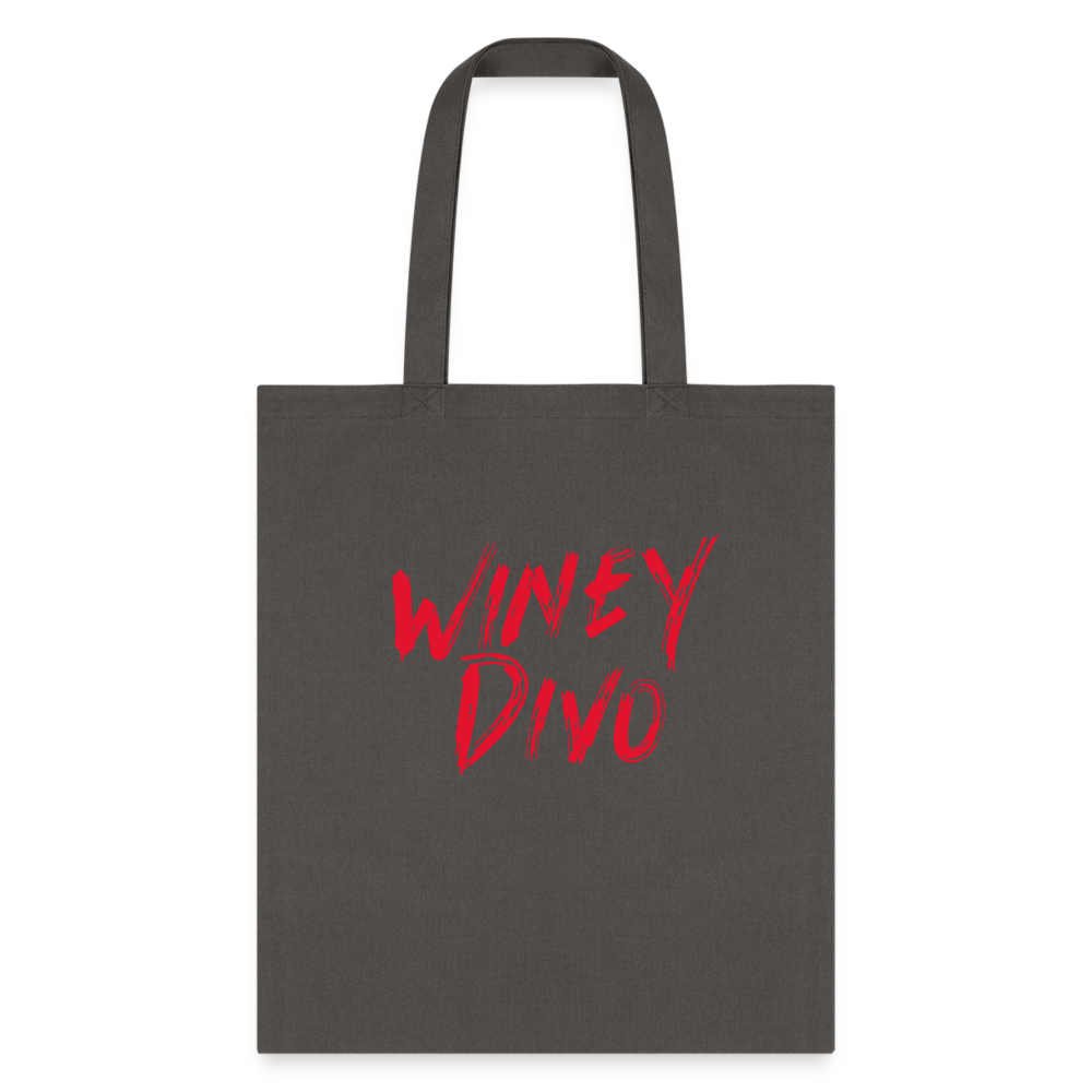 Winey Divo Tote Bag - charcoal