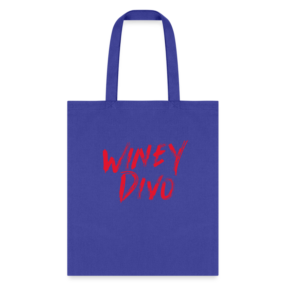 Winey Divo Tote Bag - royal blue