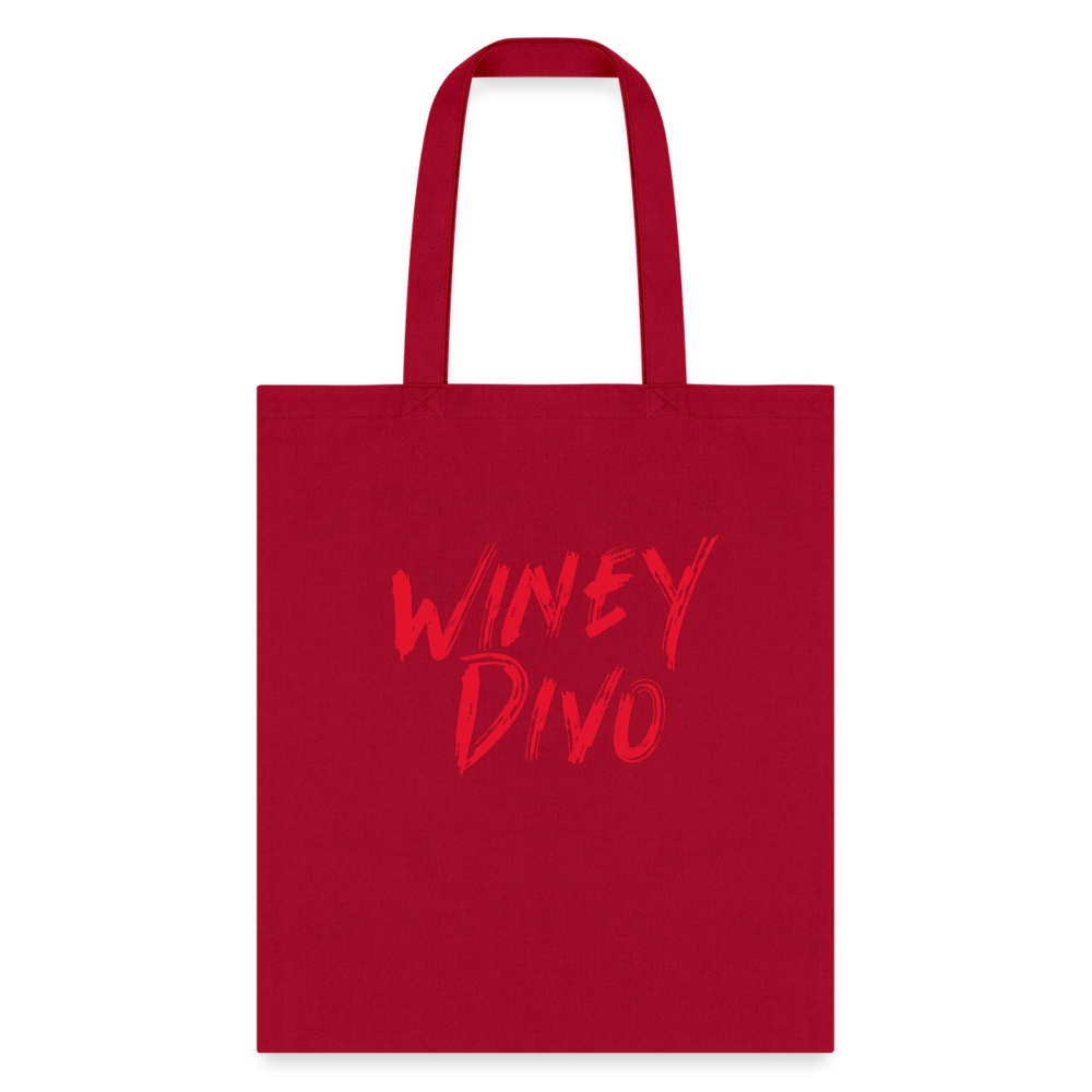 Winey Divo Tote Bag - red