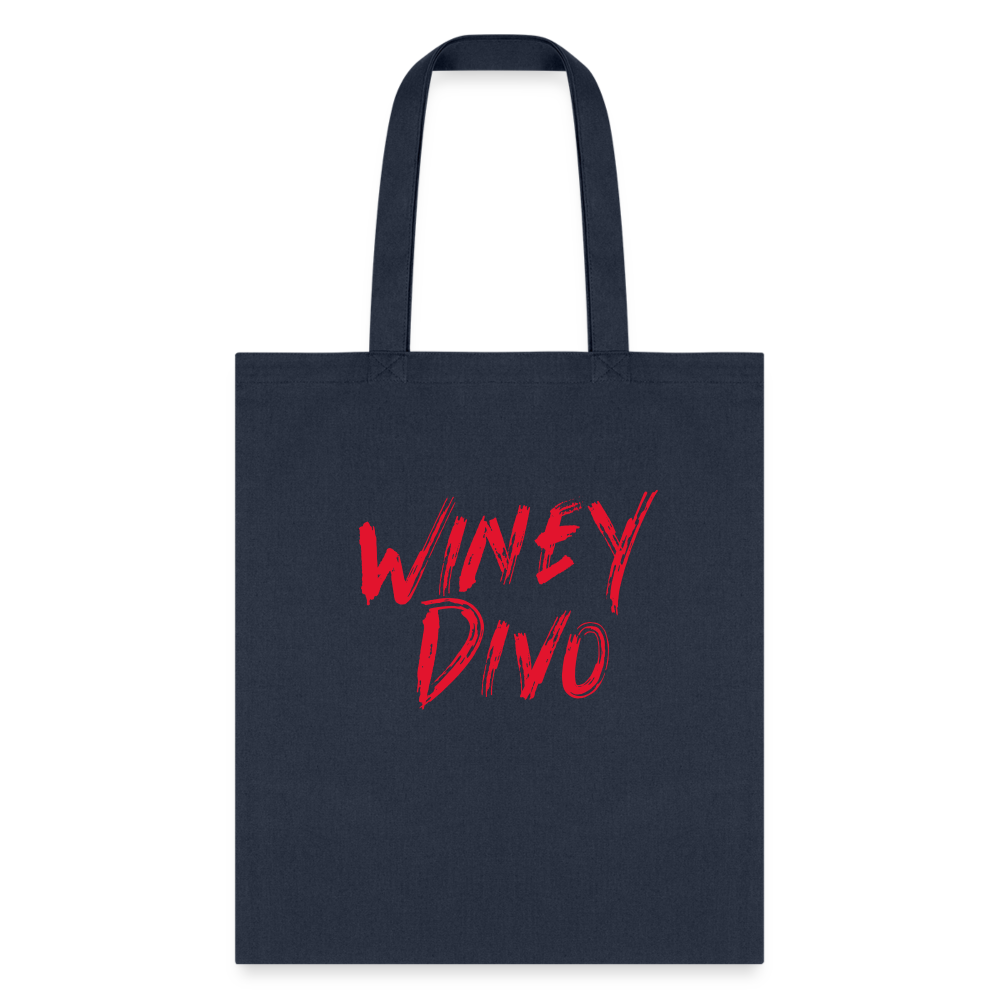 Winey Divo Tote Bag - navy