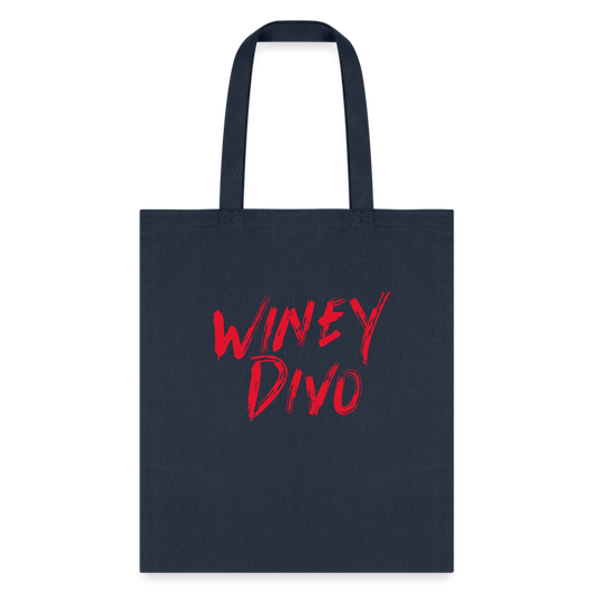 Winey Divo Tote Bag - navy