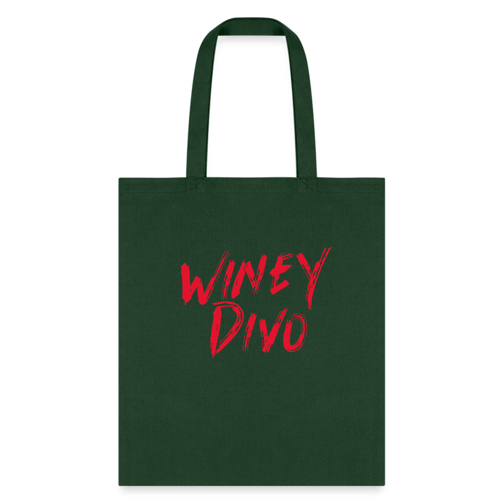 Winey Divo Tote Bag - forest green