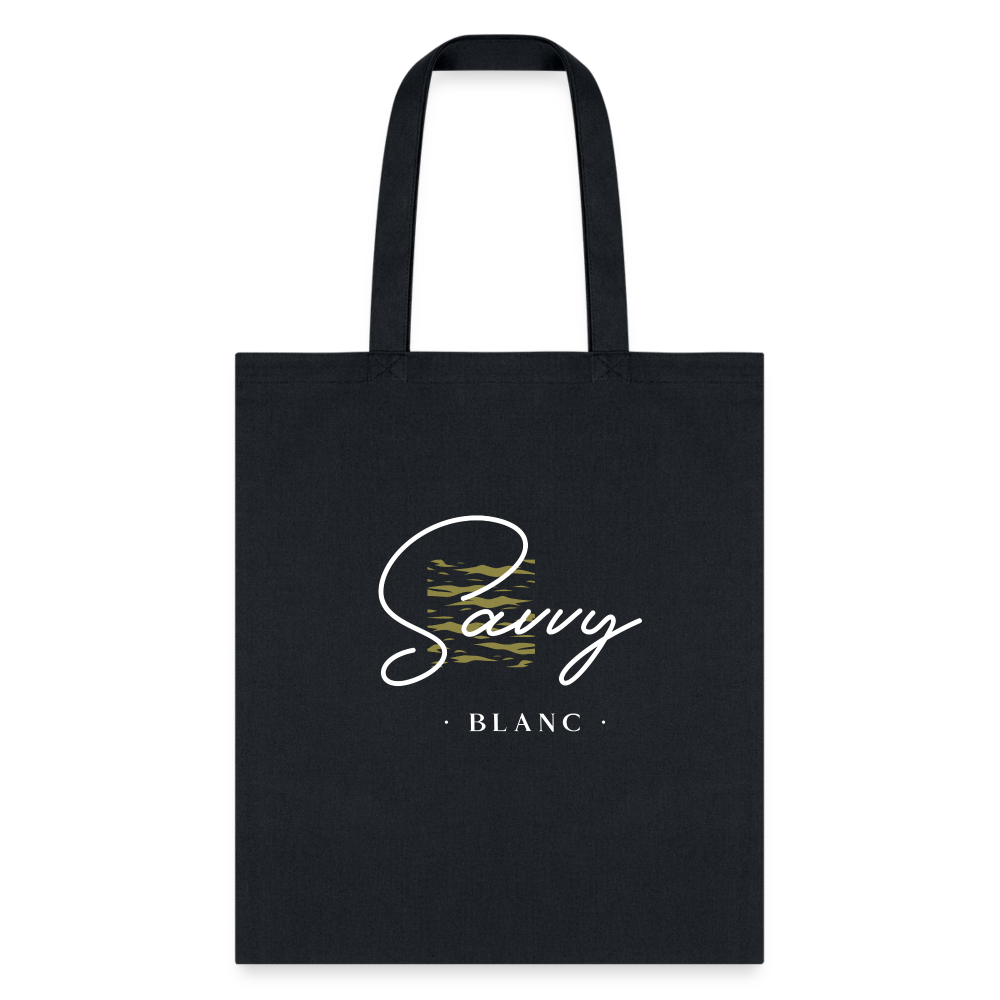 Savvy Blanc Tote Bag - black