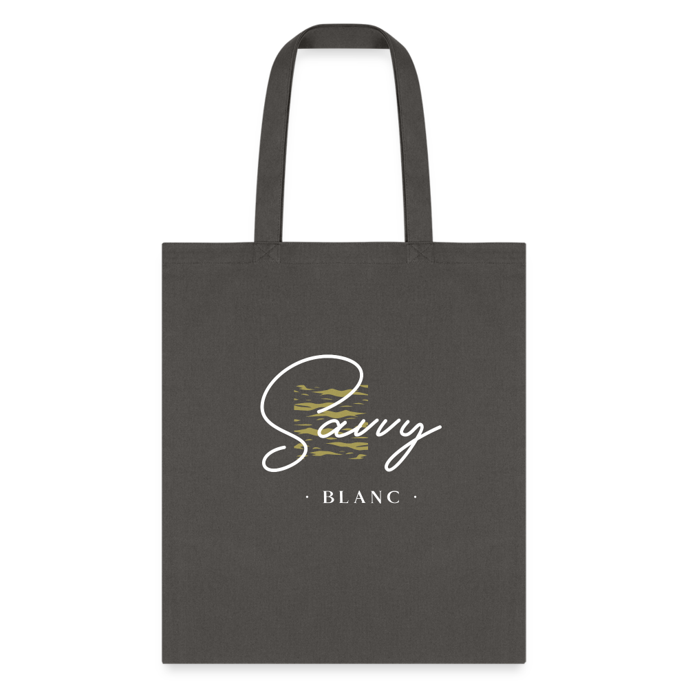 Savvy Blanc Tote Bag - charcoal