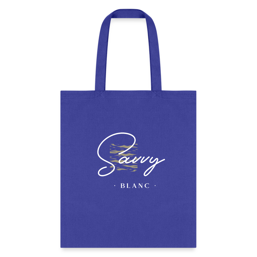 Savvy Blanc Tote Bag - royal blue