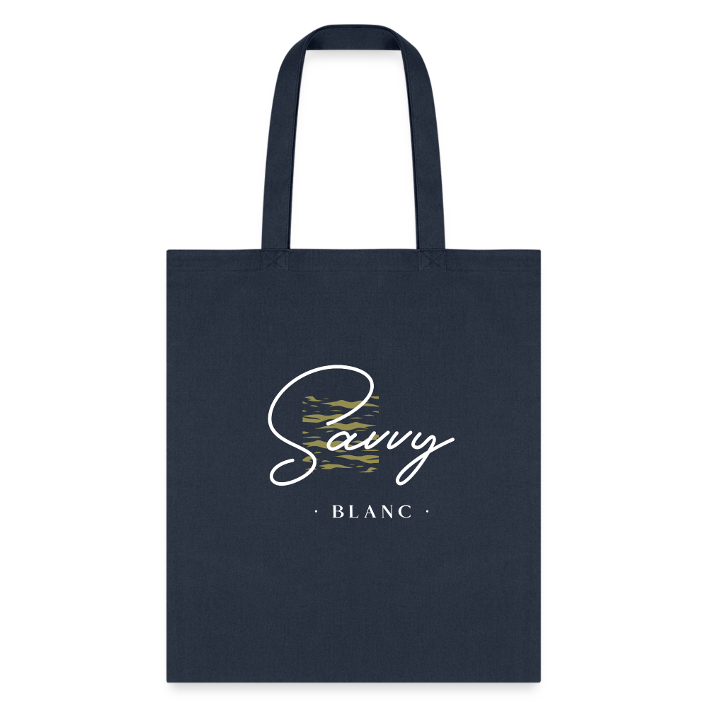 Savvy Blanc Tote Bag - navy