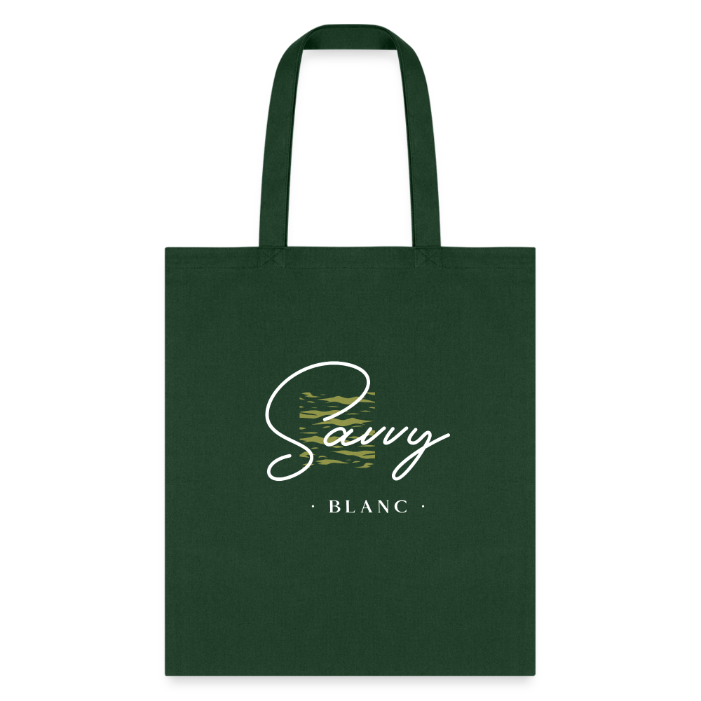 Savvy Blanc Tote Bag - forest green