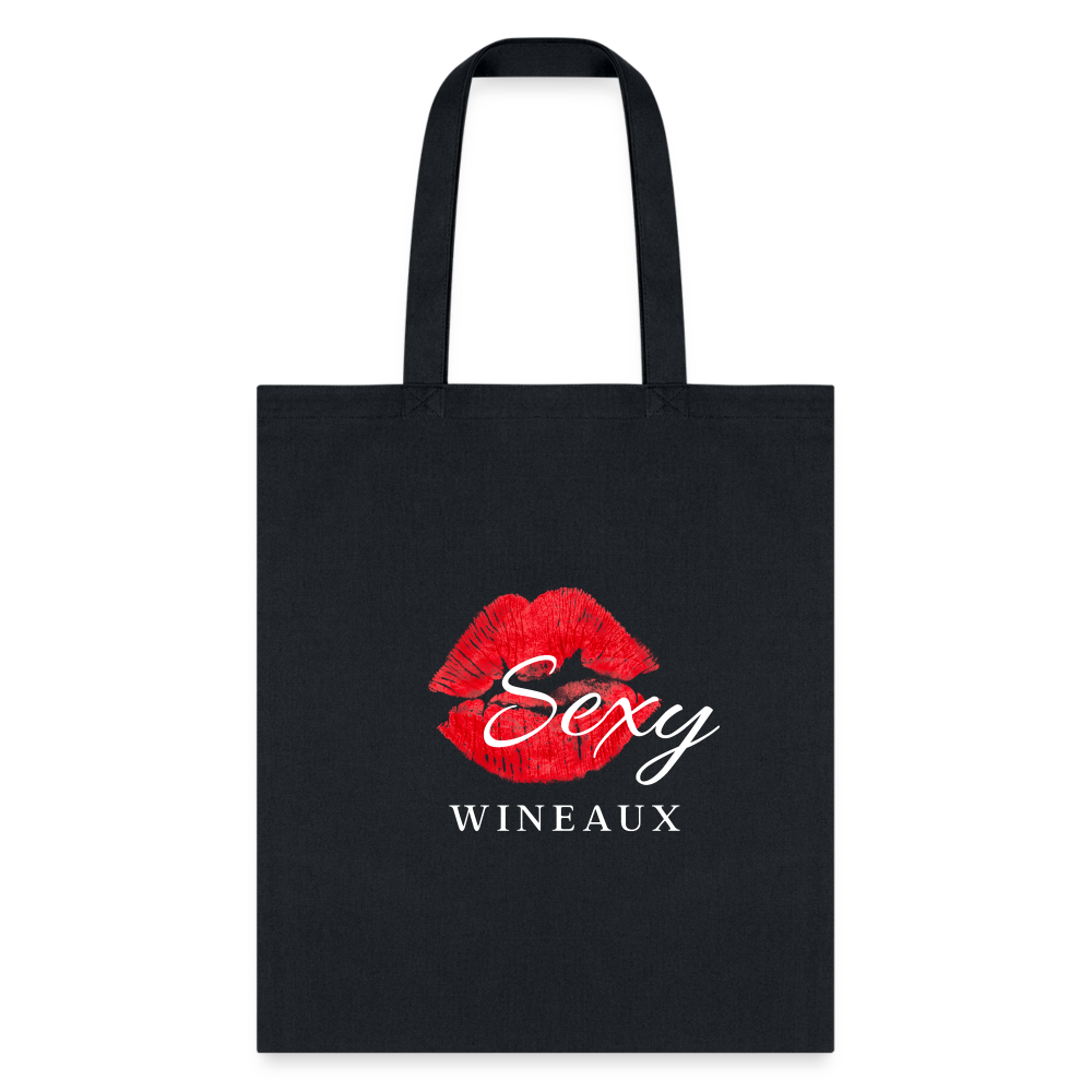 Sexy Wineaux Tote Bag - black