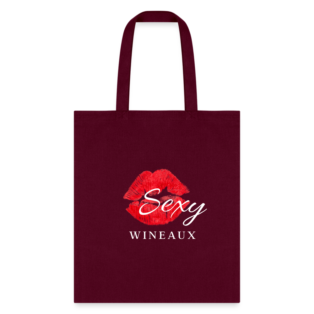 Sexy Wineaux Tote Bag - burgundy