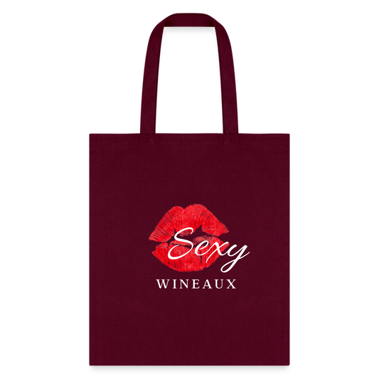 Sexy Wineaux Tote Bag - burgundy