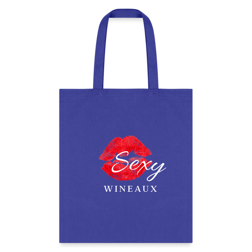 Sexy Wineaux Tote Bag - royal blue