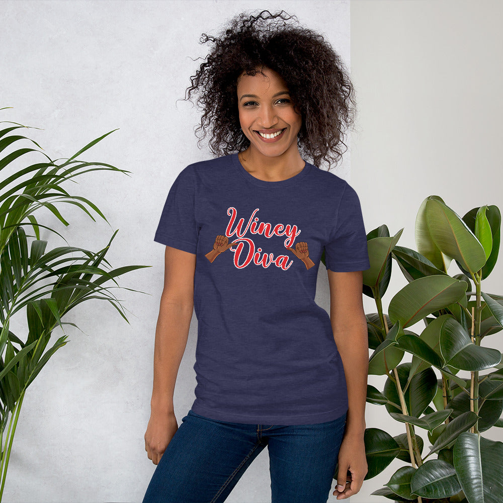 Winey Diva w/Hands AA Women's T-Shirt