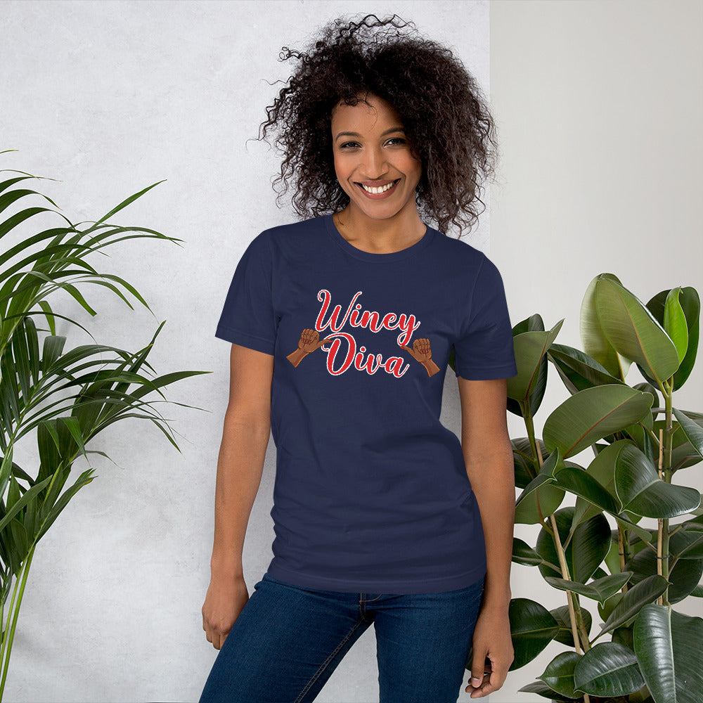 Winey Diva w/Hands AA Women's T-Shirt