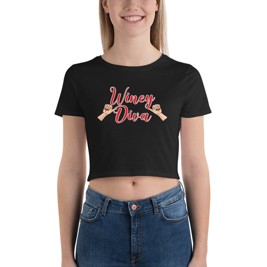 Winey Divas WT Hands Women’s Crop Tee