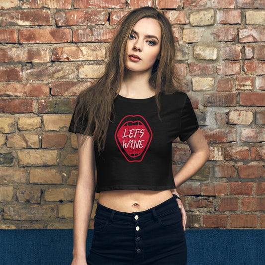 Let's Wine Women’s Crop Tee