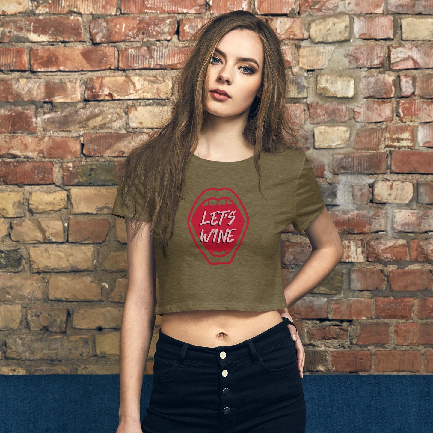 Let's Wine Women’s Crop Tee