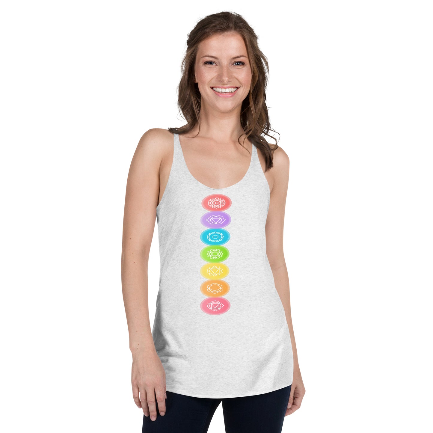 Rainbow Chakra Women's Racerback Tank