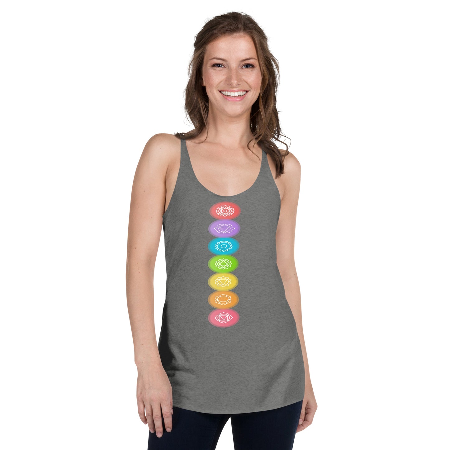 Rainbow Chakra Women's Racerback Tank