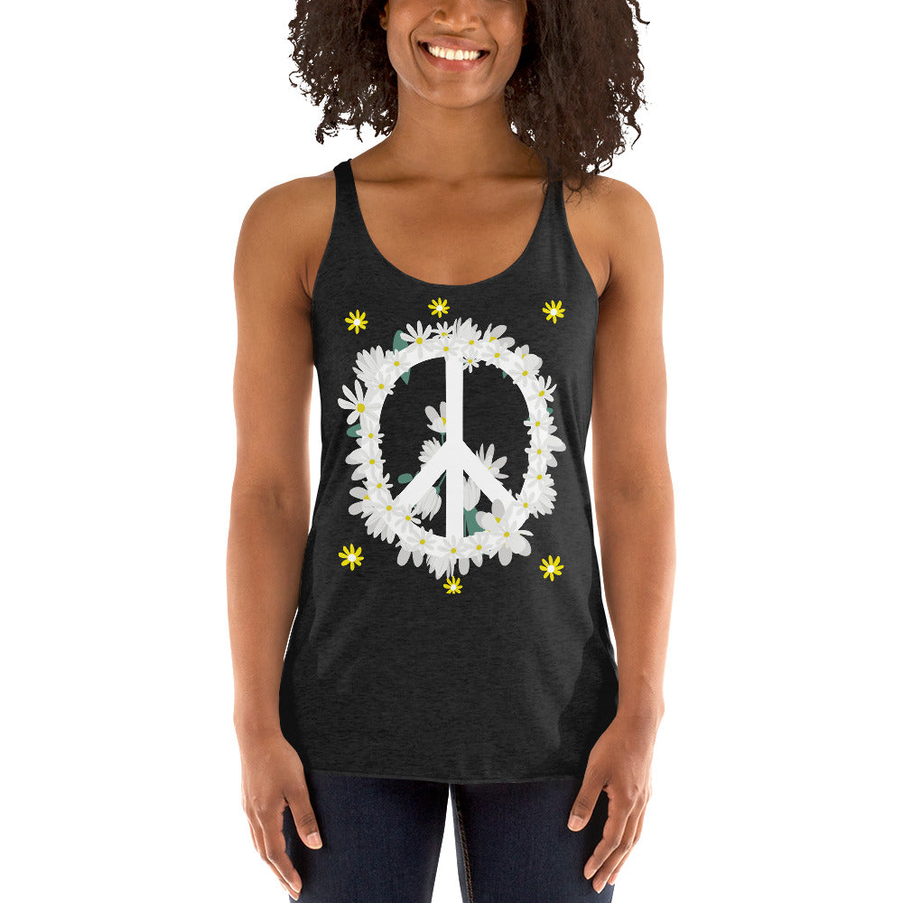 Peace & Daisies Racerback Tank