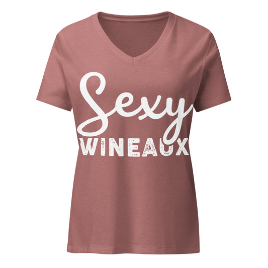 Sexy Wineaux Women’s V-neck t-shirt