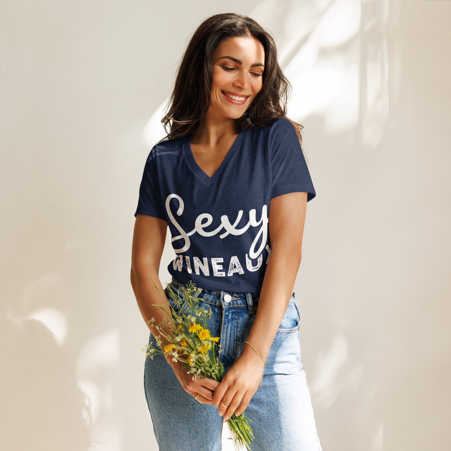 Sexy Wineaux Women’s V-neck t-shirt