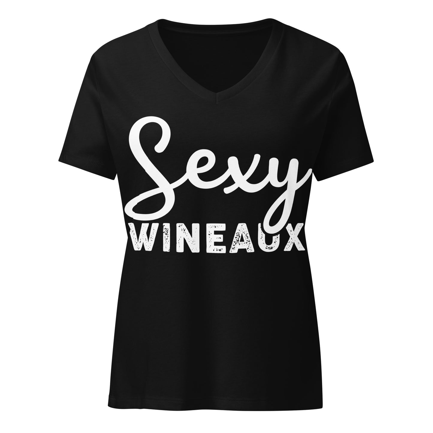 Sexy Wineaux Women’s V-neck t-shirt