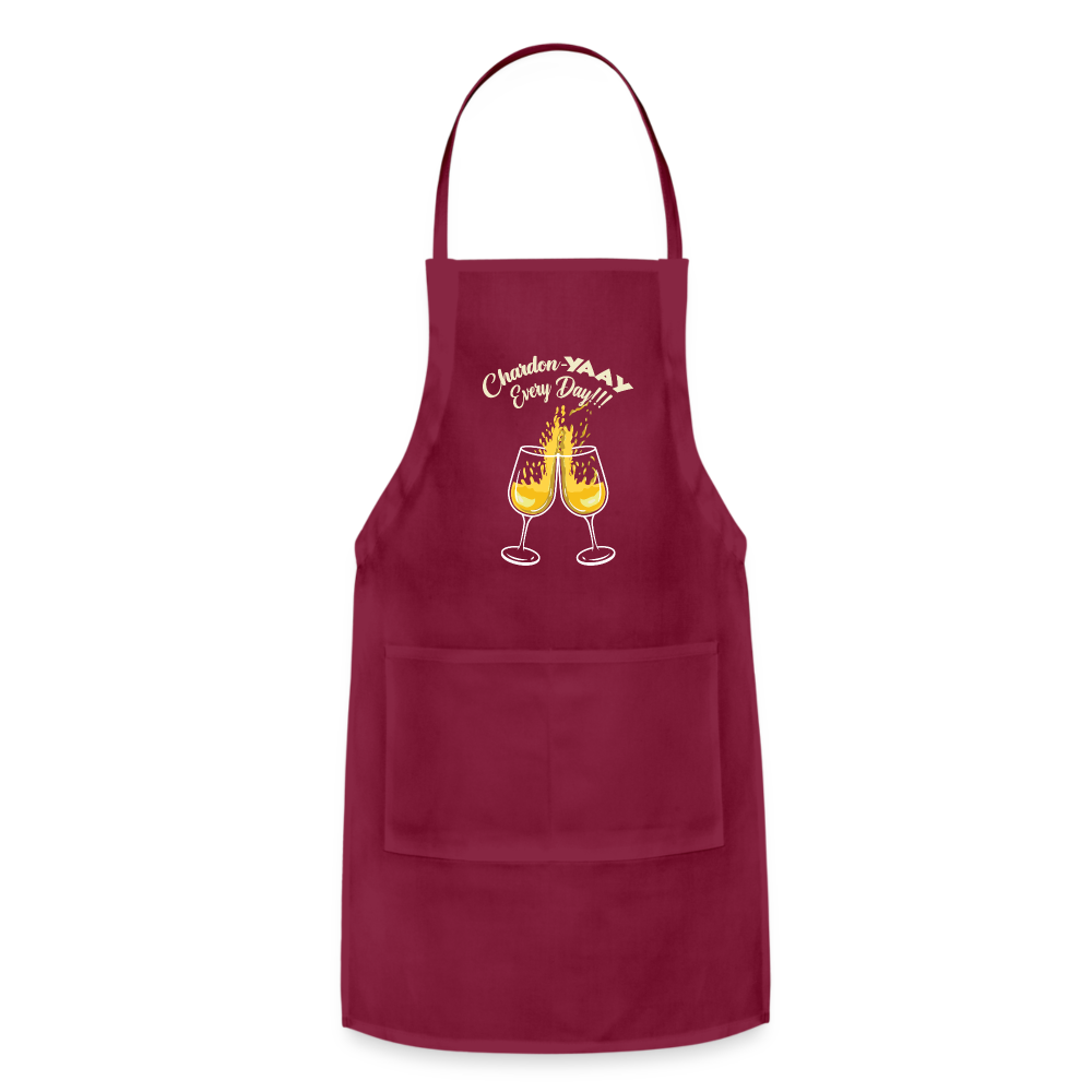 Chardon-Yaay Every Day - Adjustable Apron - burgundy