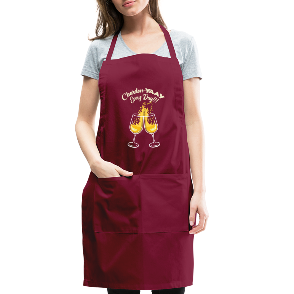 Chardon-Yaay Every Day - Adjustable Apron - burgundy