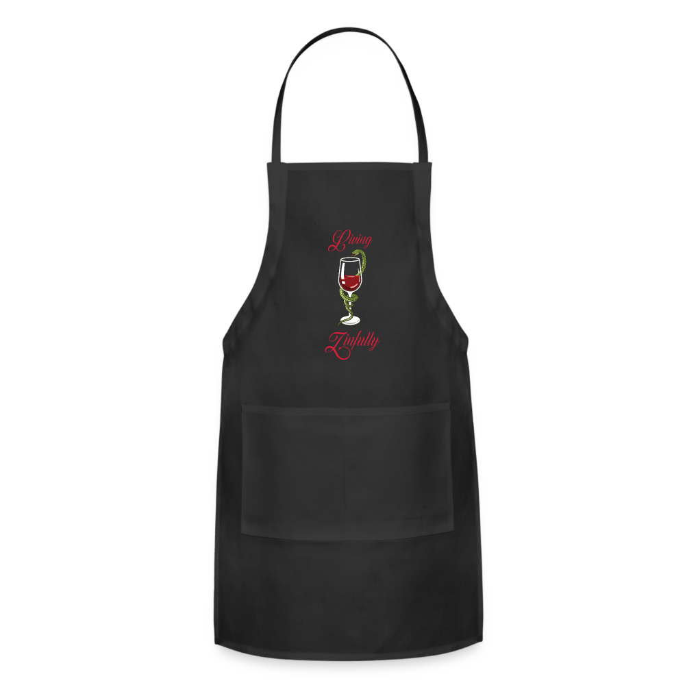 Living Zinfully - Adjustable Apron - black