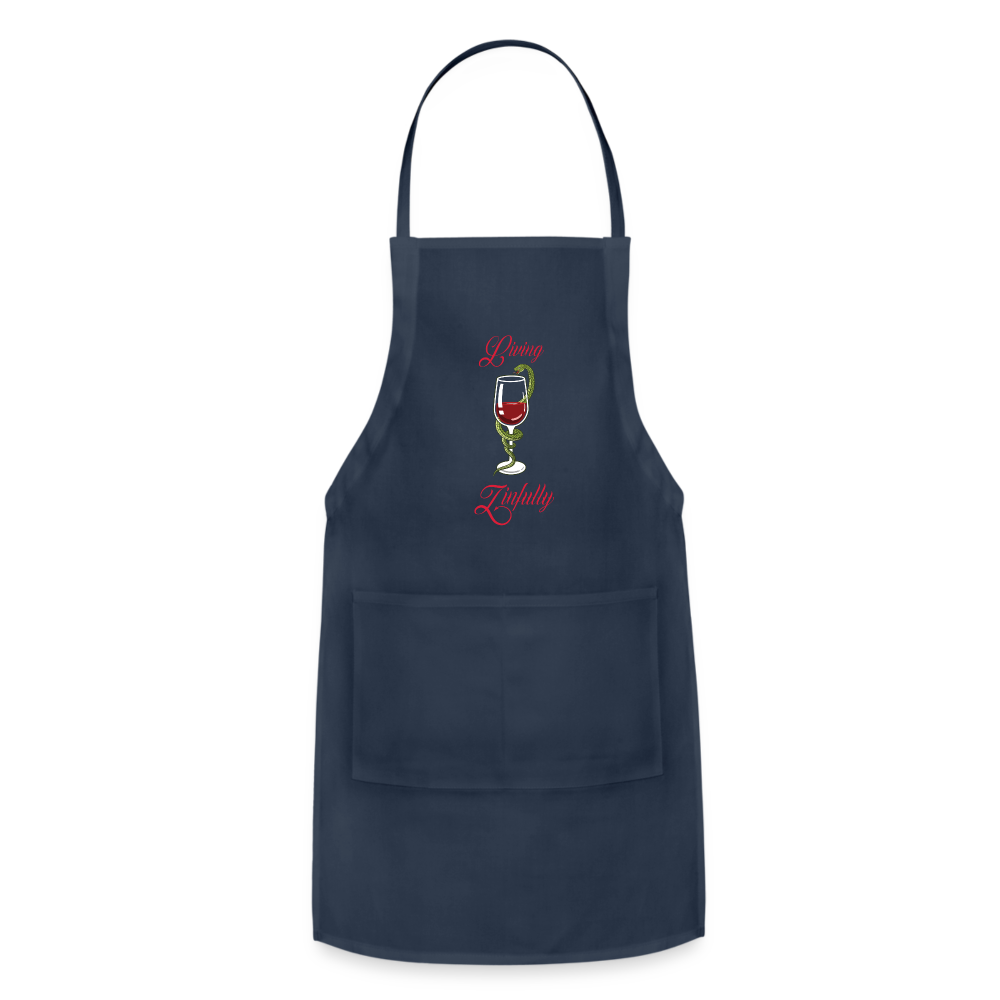 Living Zinfully - Adjustable Apron - navy