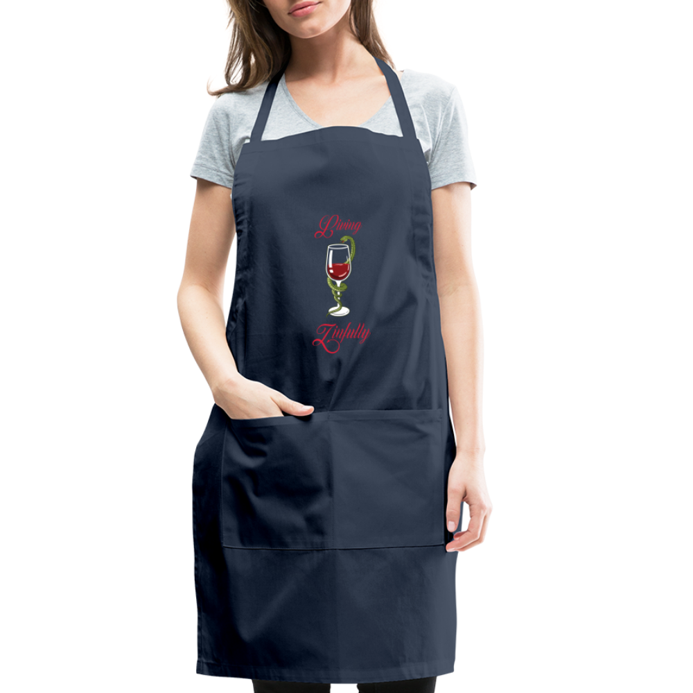 Living Zinfully - Adjustable Apron - navy