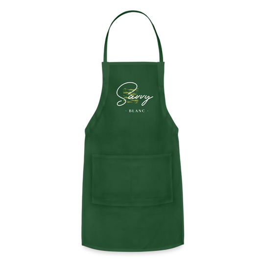 Savvy Blanc Adjustable Apron - forest green